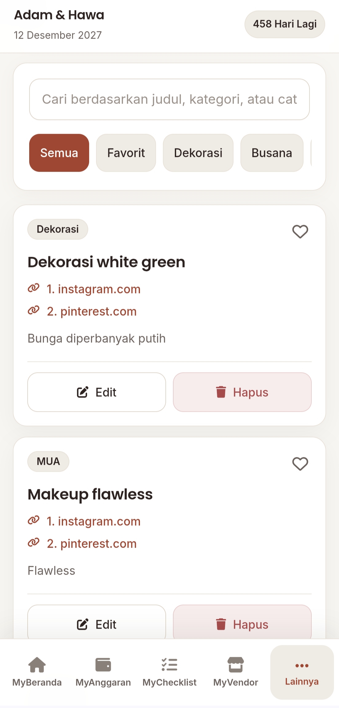 List Inspirasi